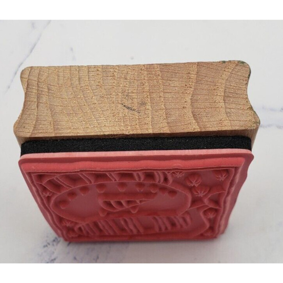 Cute Christmas Holiday Snowman Wood Mounted Rubber Stamp Hobby Lobby - Picture 2 of 7